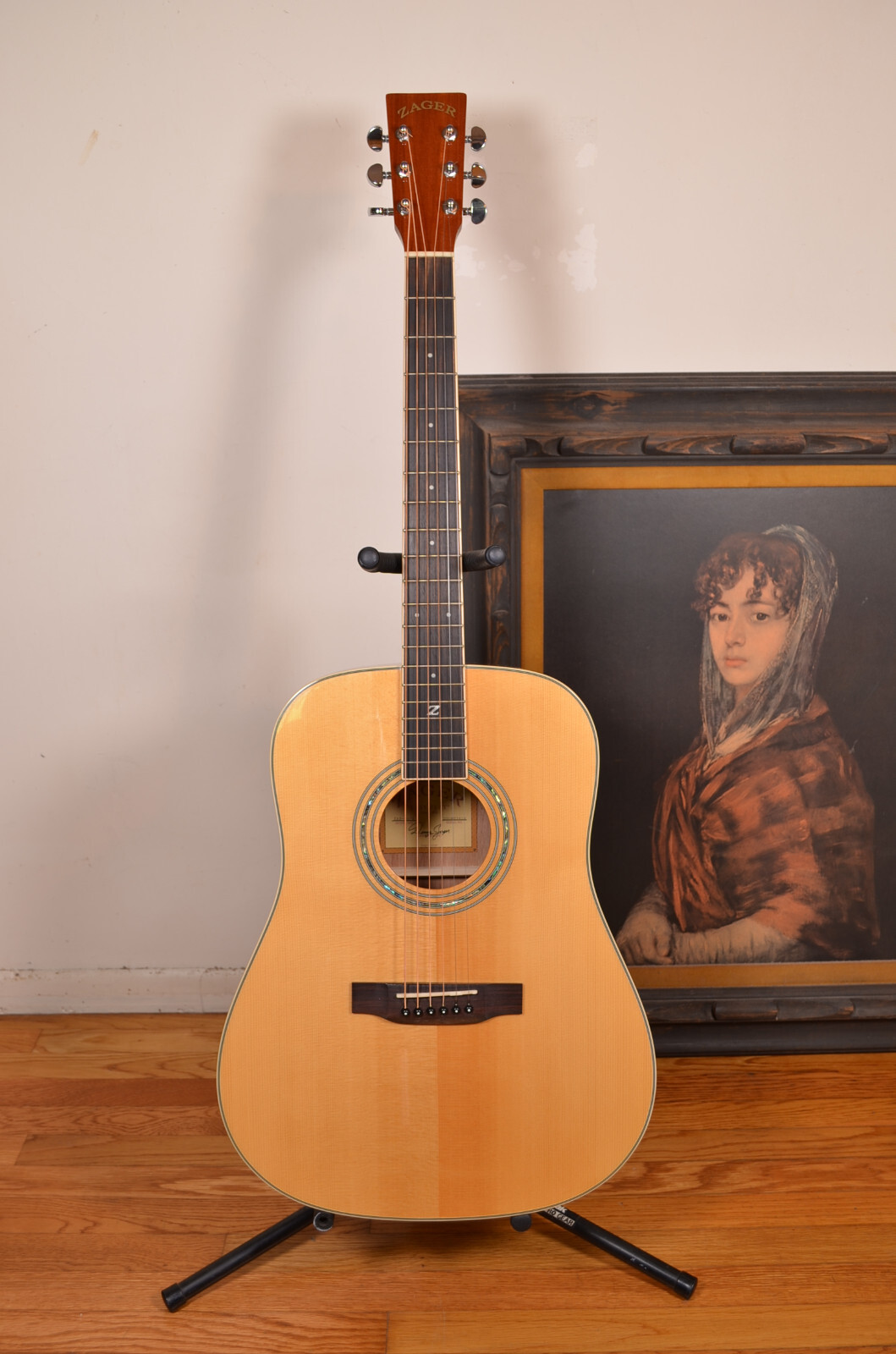 Zager ZAD50 Acoustic Guitar Natural Edition + Zager Academy Lifetime