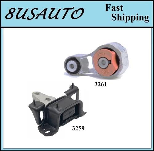 2PCS MOTOR & TRANS MOUNT FIT 2011-2019 FORD FIESTA	1.6L NAT.ASP