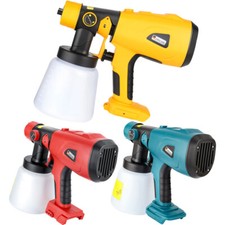 Paint Sprayer 800ML Electric Spray Gun for Dewalt 18V Li-ion Battery Cordless UK