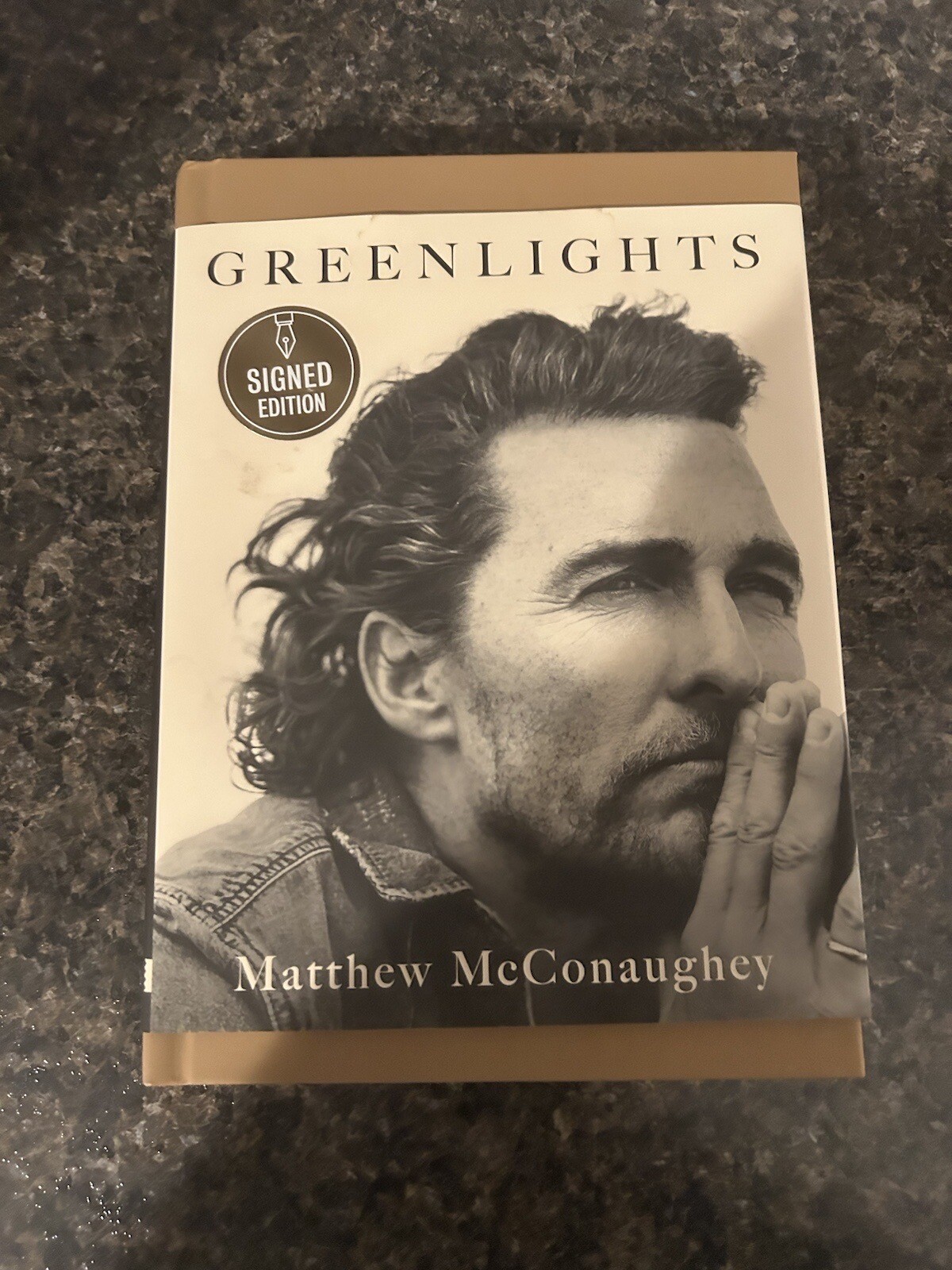 MATTHEW McCONAUGHEY Signed 1st Edition GREENLIGHTS Hardcover Book PSA
