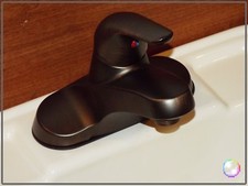 NEW 4'' SINGLE LEVER LAVATORY BATHROOM FAUCET OIL RUBBED BRONZE, RV, CAMPER HOME