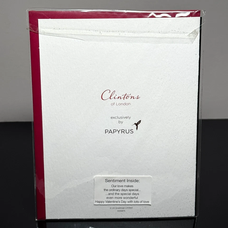 Papyrus VALENTINE'S DAY Card, Our Love Forever Art Deco — Clintons of London +✉ - Image 2 of 4