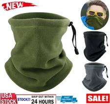 Winter Fleece Neck Warmer Gaiter Ski Tube Scarf - Cold Weather Face Mask Shield