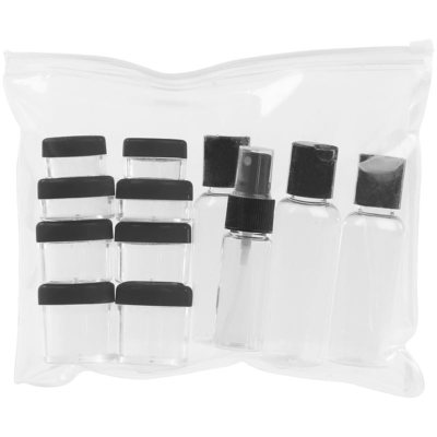Reiseflaschen Set – 3x 100 Ml Fläschchen + 2x 12 Ml Döschen + Beutel – Für Handgepäck
