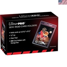 200 Semi-Rigid Clear Card Sleeves with 1/2" Lip - Protect  Organize Cards