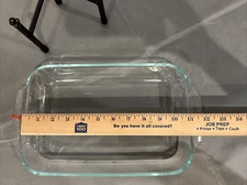 Pyrex 232 Clear Glass Baking Dish 2 Qt 7x11" Utility Casserole Vintage