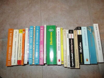 22 used German language fiction paperbacks from various authors