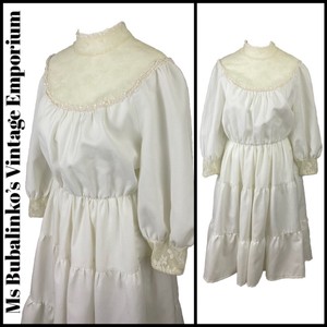 white prairie dress