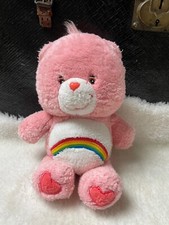 Peluche Bisounours rose arc en ciel années 80 Car bears
