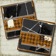BOO NPM - Halloween - Premade Scrapbook Pages - EZ Layout 4295
