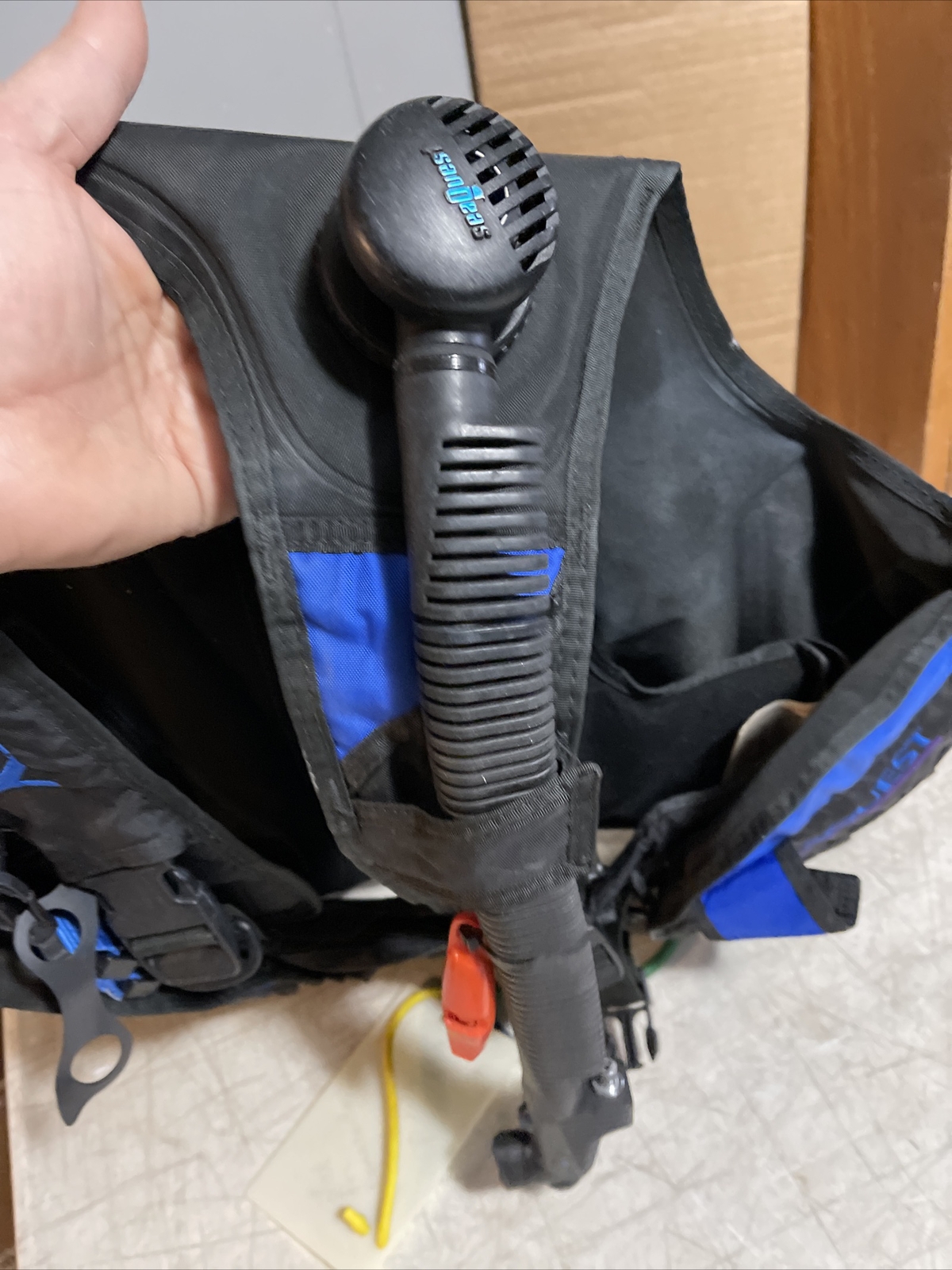 Seaquest INFINITY DIVERS VEST M/L Size Black Made USA Buoyancy Control