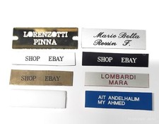 TARGHETTA PER CITOFONO PERSONALIZZATA NOME ,TRAFORATA O INCISA  CASSETTA POSTALE