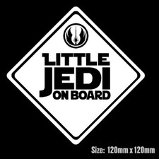 Little Jedi Baby on Board Decal Vinyl Sticker Star Wars Sign Car