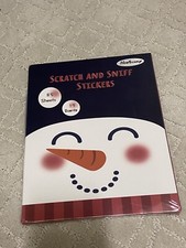 New scratch and sniff sticker Book Snowman 85 sheets 17 scents