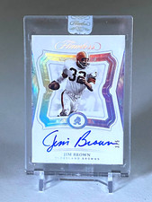 2018 Flawless JIM BROWN #'d /5 Flawless Signatures Silver FS-JB Cleveland Browns