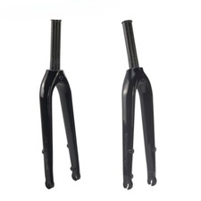 Forcella rigida bici pieghevole in fibra di carbonio anni 20 compatibile per freno a disco attacco piatto