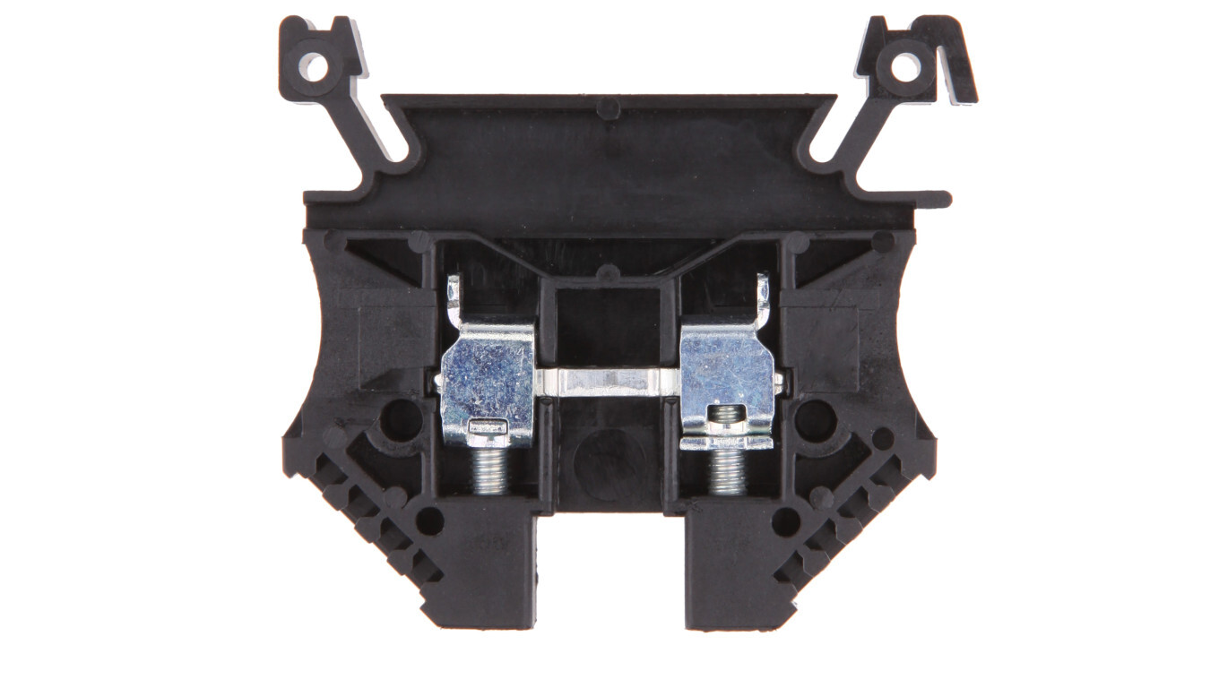 2-wire rail connector 4mm2 black EURO 43409BK /T2UK