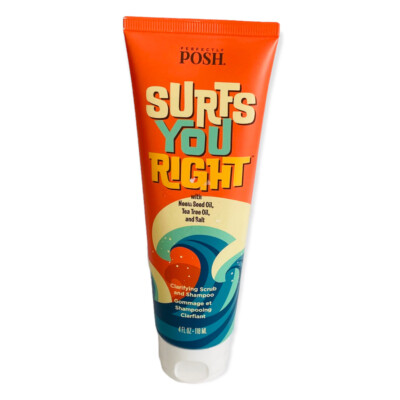 New Perfectly Posh Surfs You Right Clarifying Scrub and Shampoo (Sealed) 4 oz