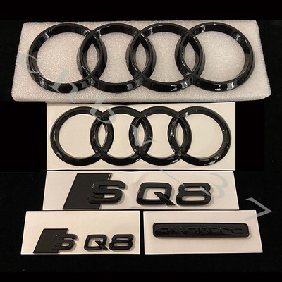 Audi SQ8 Full Gloss Black Badges Package OEM Exclusive Pack For Audi SQ8 2019+