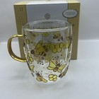 Ashdene Natures Keepers Double Walled 350ml Glass Mug Coffee/Tea Drink Cup Bee