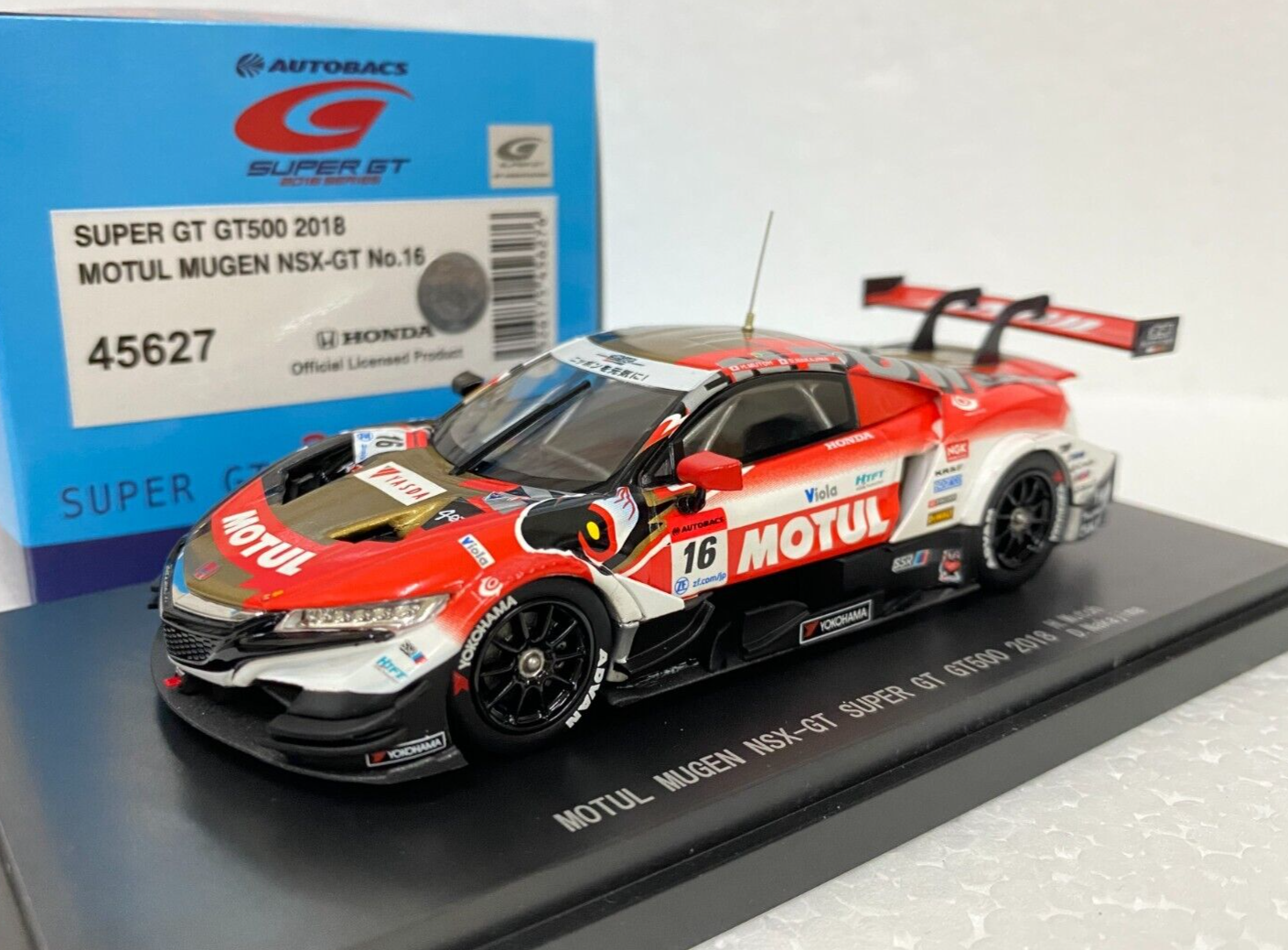 エブロ 1/43 モチュール 無限 NSX-GT 2018 スーパーGT500-