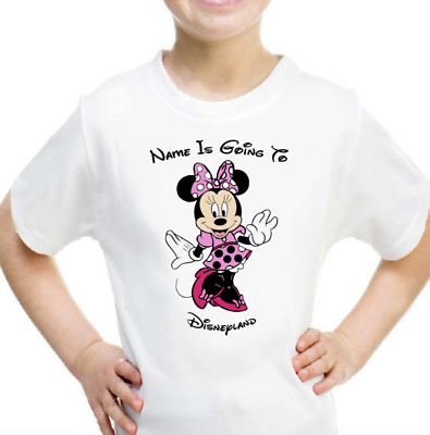 Personalised Pink Minnie Mouse Kids T-shirt YOUR NAME IS GOING TO
