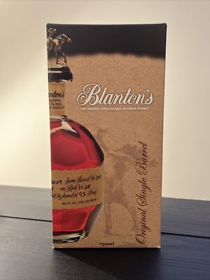 Blanton's Bourbon Whiskey Empty Display Box Only - Original Single Barrel