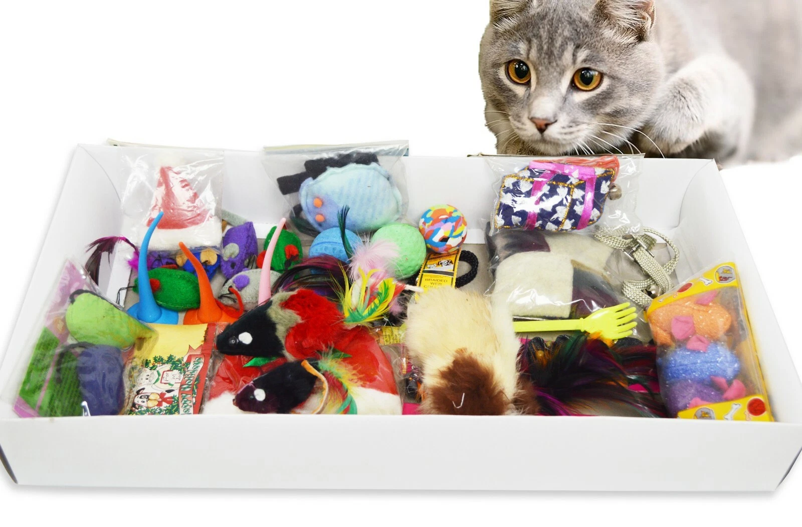 ASSORTED CAT TOYS