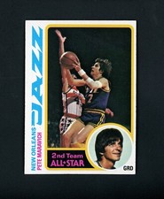 Pete Maravich 1978 Topps (HOF) New Orleans Jazz #80 EX-MT+