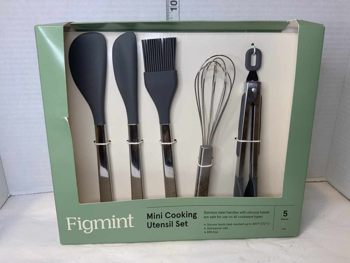 Figment Mini Cooking Utensil Pc Set, Stainless Steel With