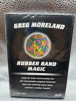 Rubber Band Magic DVD Greg Moreland Magician Training Instructions New & Sealed