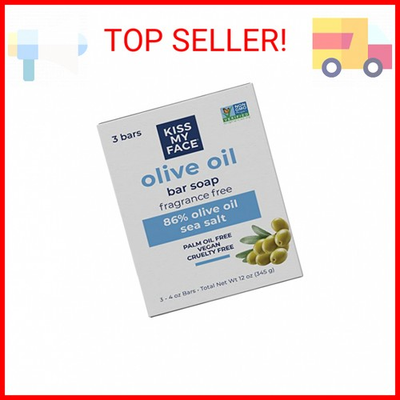 #ad #ad Kiss My Face Olive Oil Fragrance Free Bar Soap Moisturizing Bar Soap Cruelty F $8.93