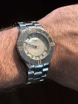 Guess Mother of Pearl Watch G95469L - Needs Battery