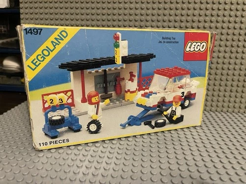New ListingLEGO Town 1497 : Ralley and Pit Crew Team (1497) - Vintage from 1987 - With box