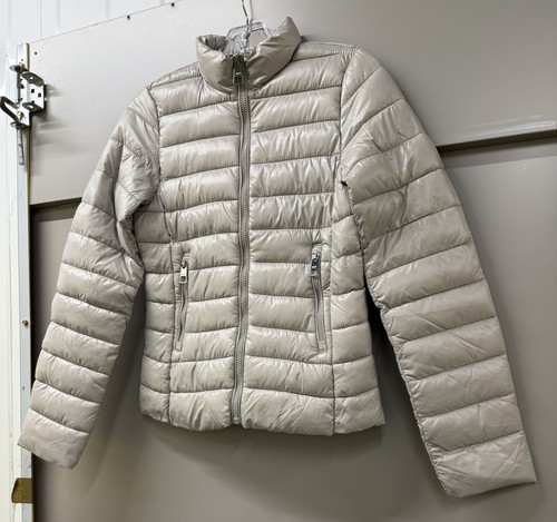 MANGO Grey Quilted Jacket - L - Picture 3 of 13