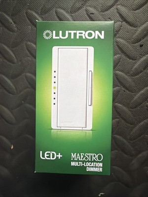 Lutron Maestro MACL-153MR-WH LED Single Pole Dimmer - White
