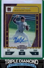 2021 Panini Elite Extra Edition Will Bednar Contenders DP Auto Gold #07/10 B389