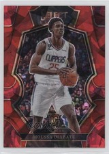 2022 Panini Select Premier Level Red Cracked Ice Prizm Moussa Diabate #194 0q1p