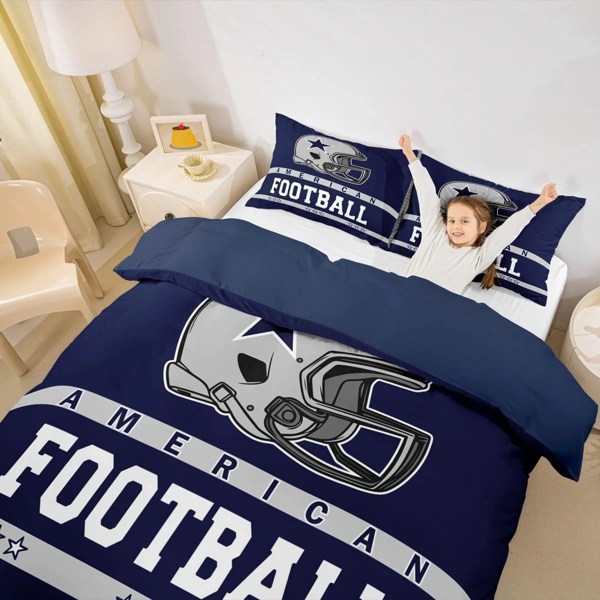 American Football Boys Bedding Set