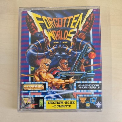 Forgotten Worlds Capcom ZX Spectrum 48K 128K Kassette komplett getestet