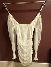 Windsor  Long Sleeve Dress White Large