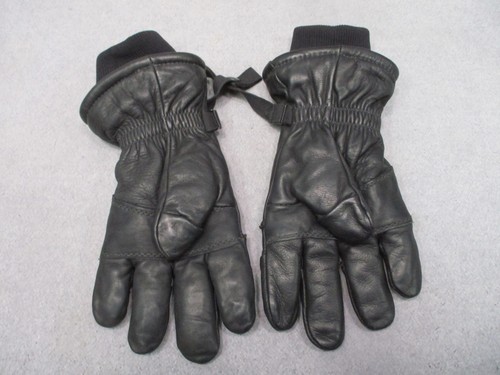 US Military Surplus Hawkeye Intermediate Cold/Wet Leather Gloves Black Size Larg