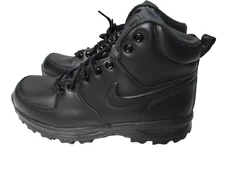 Nike ACG Manoa Triple Black Hiking Boots Shoes Mens Sz 9 Lace Up