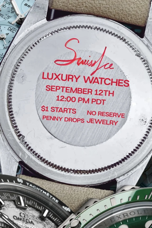 Join Now‼️ 💸 $1 LIVE WATCH AUCTION! 🔥 Rolex, Omega, Breitling NO RESERVE