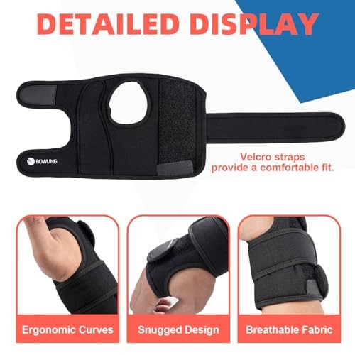 Bowling Gloves, Bowling Wrist Brace, Bowling Wrist Support, Right Hand M