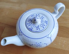 Teekanne 0,5 Liter August Warnecke friesisch blau