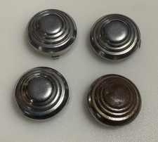 Set of 4 Vintage Pedal Car Hubcaps 3 Tab Used