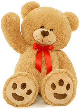 Giant Brown Teddy Bear Stuffed Animal Plush Toy Gift for Kids