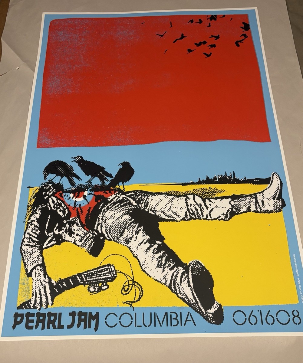 RARE Pearl Jam Poster Columbia South Carolina 2008 Show Edition