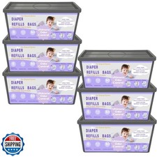 Diaper Easy Roll Refill Bags  60 Lavender Scented Diaper Pail Refills  Holds Up